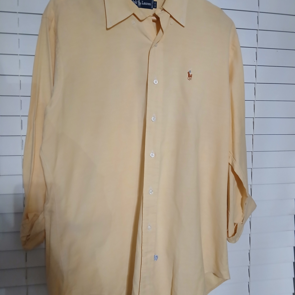 Polo by Ralph Lauren Pale Yellow Dress Shirt